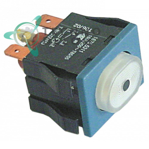 Кнопка с подсветкой (1NO/лампа 250В 16А) 3124115, 3124153 для Winterhalter GS15, GS23, GS27 и др.
