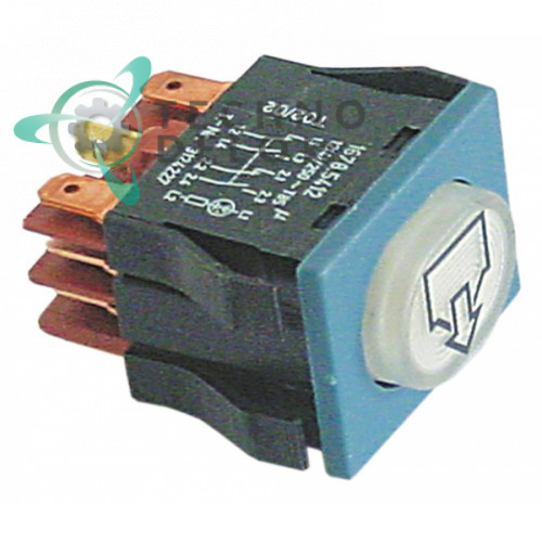 Кнопка слива (30x22мм 2NO/2NC/лампа) 3124227 для Winterhalter GS501, GS502, GS515, MTF, MTR