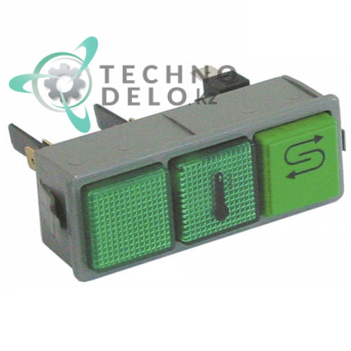 Комплект кнопок температура/возобновление 250В 0015894 для Dihr, Kromo и др.