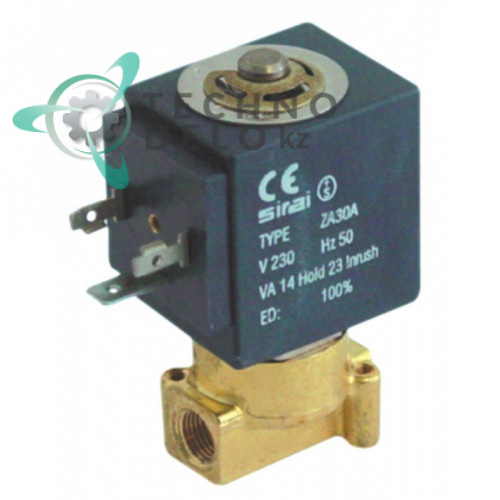 Клапан электромагнитный Sirai L120-Vo2 L32мм 1/8 катушка ZA10AFL 24VAC (переменный ток)
