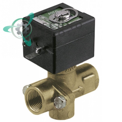 Клапан электромагнитный Asco 267 1/2 L72мм 400425-117 230В PTFE вода/пар
