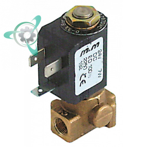 Клапан электромагнитный M&M B-297 1/8 L30мм 2250 24VDC 10446 для кофемашины Brasilia CP2/RB2