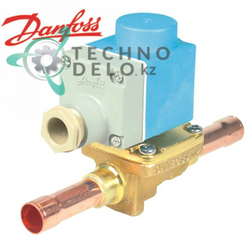 Клапан электромагнитный Danfoss EVR 15 NC d16мм 230В -40° до 105 °C для хладагента