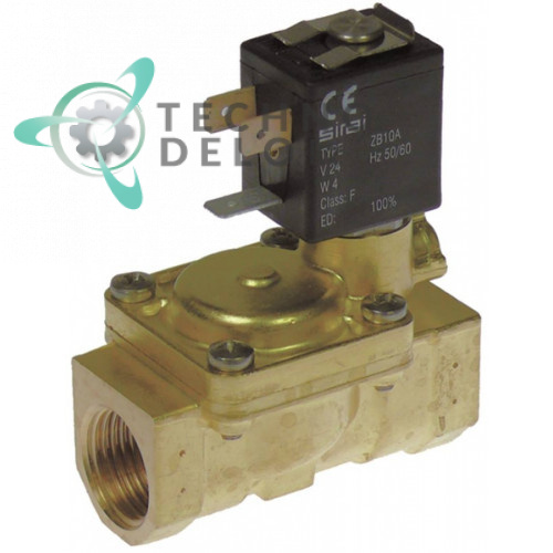 Клапан электромагнитный Sirai L180-B 1/2 L66мм Z610A 24VAC 120131 для Comenda, Electrolux и др.