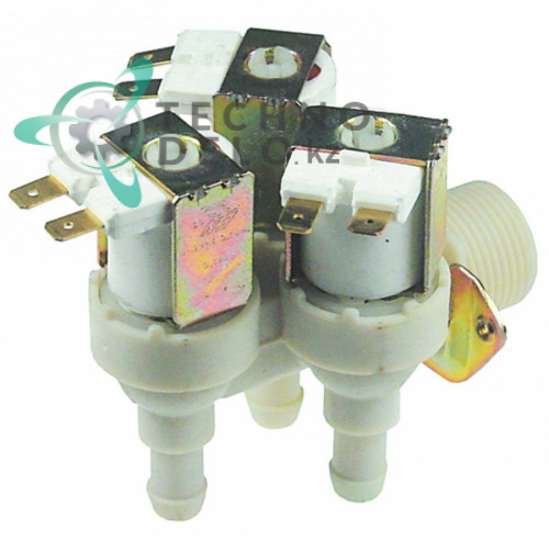 Клапан электромагнитный тройной TP 22507P 230VAC 3/4 d11.5мм 002712 для Electrolux, Zanussi и др.