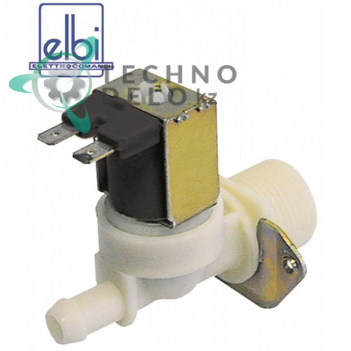 Клапан электромагнитный одинарный Elbi 230VAC 3/4 выход d-11.5мм 0,25 л/мин 02016 LAR65115040 для печи Lainox, Mareno