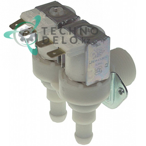 Клапан электромагнитный двойной TP 230VAC 3/4 d11,5мм 2,5л/мин 0,8л/мин для Brema, NTF и др