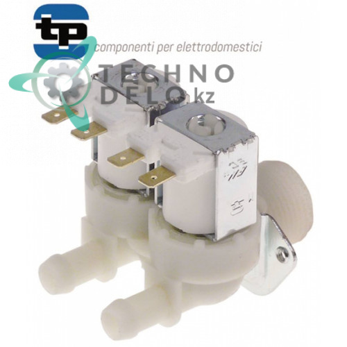 Клапан электромагнитный двойной TP 230VAC 3/4 d11,5мм 0H2505 0K8195 для печи Electrolux, Zanussi
