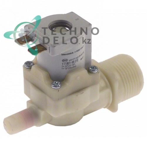 Клапан электромагнитный одинарный Interelektrik 230VAC 3/4 d10.5мм 201140 для печи MKN CGE/CSE