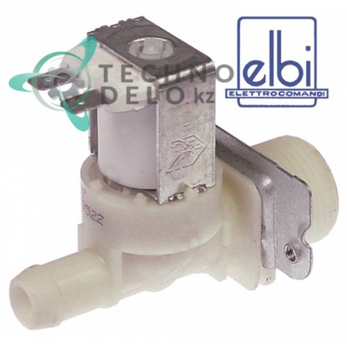 Клапан электромагнитный Elbi одинарный 230VAC 3/4 d-14мм 481981729012 для Bobeck, Fagor, Meiko Electrolux 6LC00B/LC5E