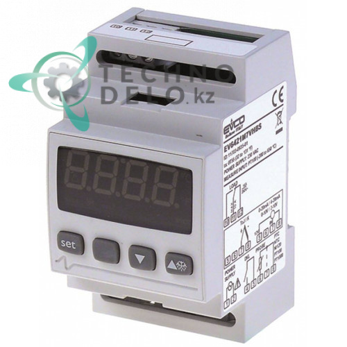 Контроллер EVCO EV6421 230VAC датчик NTC/PTC/Pt100/Pt1000/TC(J,K)/mВ/mA 1 реле IP44