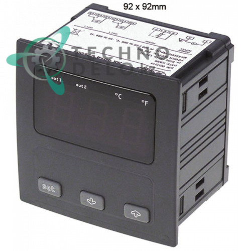 Контроллер EVCO EV9412C6 92x92мм 24/230VAC датчик Pt100 2 реле IP54 диапазон -99 до +650°C