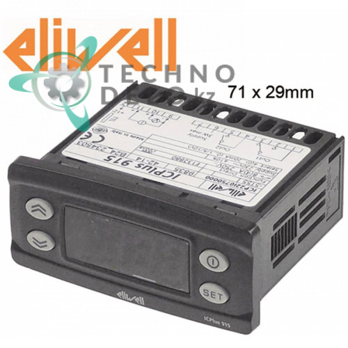 Контроллер Eliwell ICPlus915 ICP22I0750000 71x29мм 230VAC датчик 0-20 мА/4-20 мА -199 до +199 °C
