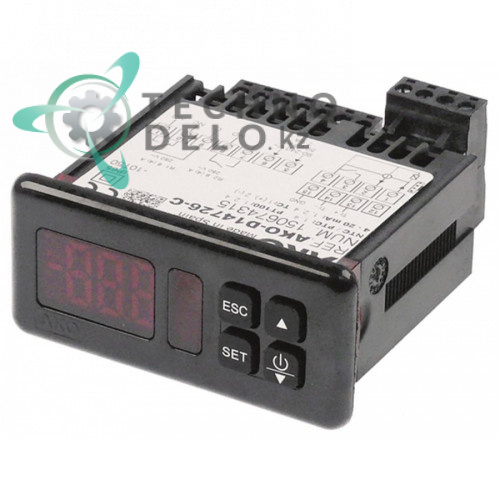 Контроллер AKO D14726-C RS485 71x29мм 90-240VAC датчик NTC/PTC/Pt100/TC(J,K)/мA IP65