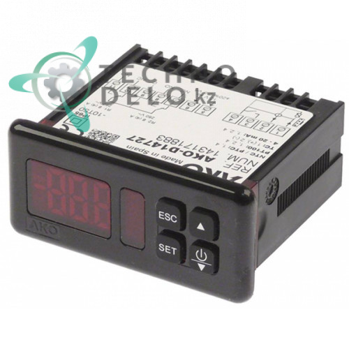 Контроллер AKO D14727 71x29мм 12/24В датчик NTC/PTC/Pt100/TC(J,K)/мA IP65