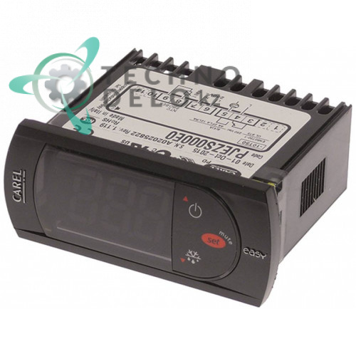 Контроллер CAREL PJEZS000E0 easy 71x29x59мм 230VAC датчик NTC IP54 -50 до +99°C для холодильного оборудования