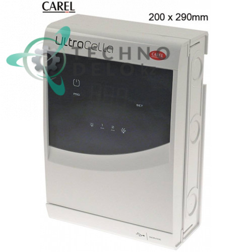 Контроллер CAREL UltraCella 290x200мм 230VAC датчик NTC/PT1000 6 реле -50 до +90 °C для холодильного оборудования
