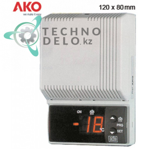 Контроллер AKO 14615 80x120x37мм 230VAC -50 до +99 °C датчик NTC IP40