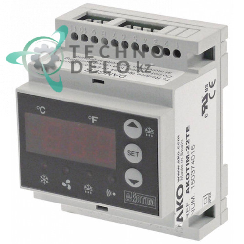 Контроллер AKOTIM-22TE -50 до +99°C 90x70x58мм 230VAC датчик NTC