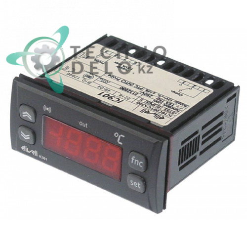 Контроллер Eliwell IC901 71x29/74x32мм 12VAC/VDC датчик NTC/PTC 1 реле -55 до +150°C для Blanco, Electrolux, Friulinox, Zanussi и др.