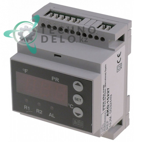 Контроллер AKO-15227 90x70x58мм 24В датчик NTC/PTC/Pt100/TC для холодильной камеры