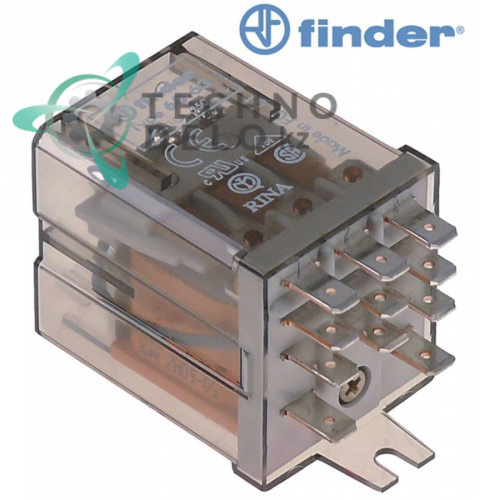 Реле FINDER 60.63 (230VAC / 10A / 3CO) для Simag, Zanussi, Bartscher, Brema, Eurowash и др. 