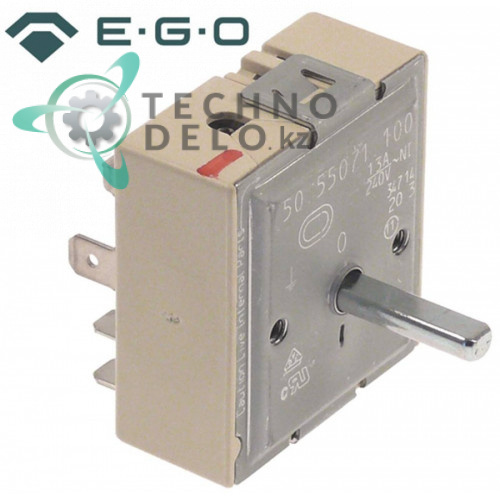 Энергорегулятор EGO 50.55071.100 230В 13А ось 6x4,6x22мм Y17604 для плиты GIGA C2V, C4V, C4VFCE, C4VFE и др.