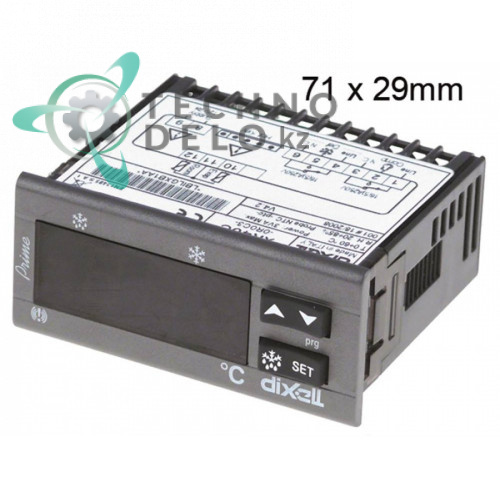 Контроллер Dixell XR40C-0R0C3 71x29мм 12VAC/VDC NTC 2 выхода реле 0-60°C 308X02 для холодильного шкафа Infrico и др.