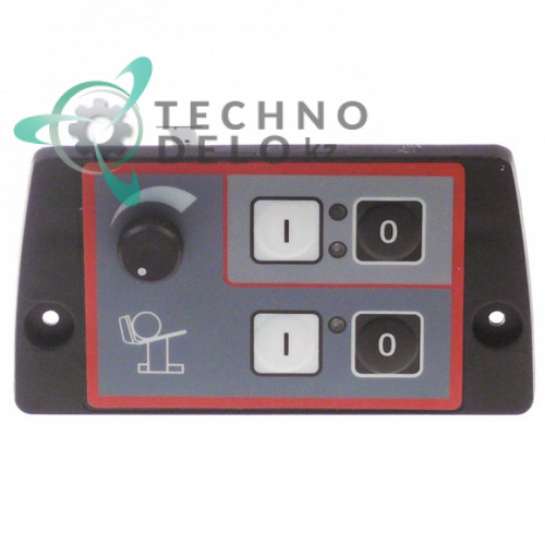 Панель управления 4 кнопки 130x70мм I1683 для профессиональной ломтерезки (слайсера) Omas CX MATIC 35E и др.