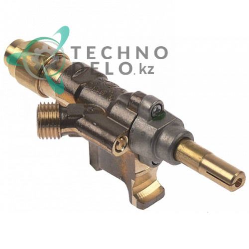 Кран газовый SABAF тип 10 (1/4" трубка ø8мм ось 8x6,5x26/12мм) 004956 для Tecnoinox, Zanussi Professional и др.