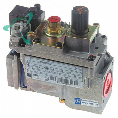 Клапан газовый SIT Nova 820 230В 1/2 32271500 002903 RCK7020070 для Bertos, Electrolux, Giorik, Tecnoinox и др.